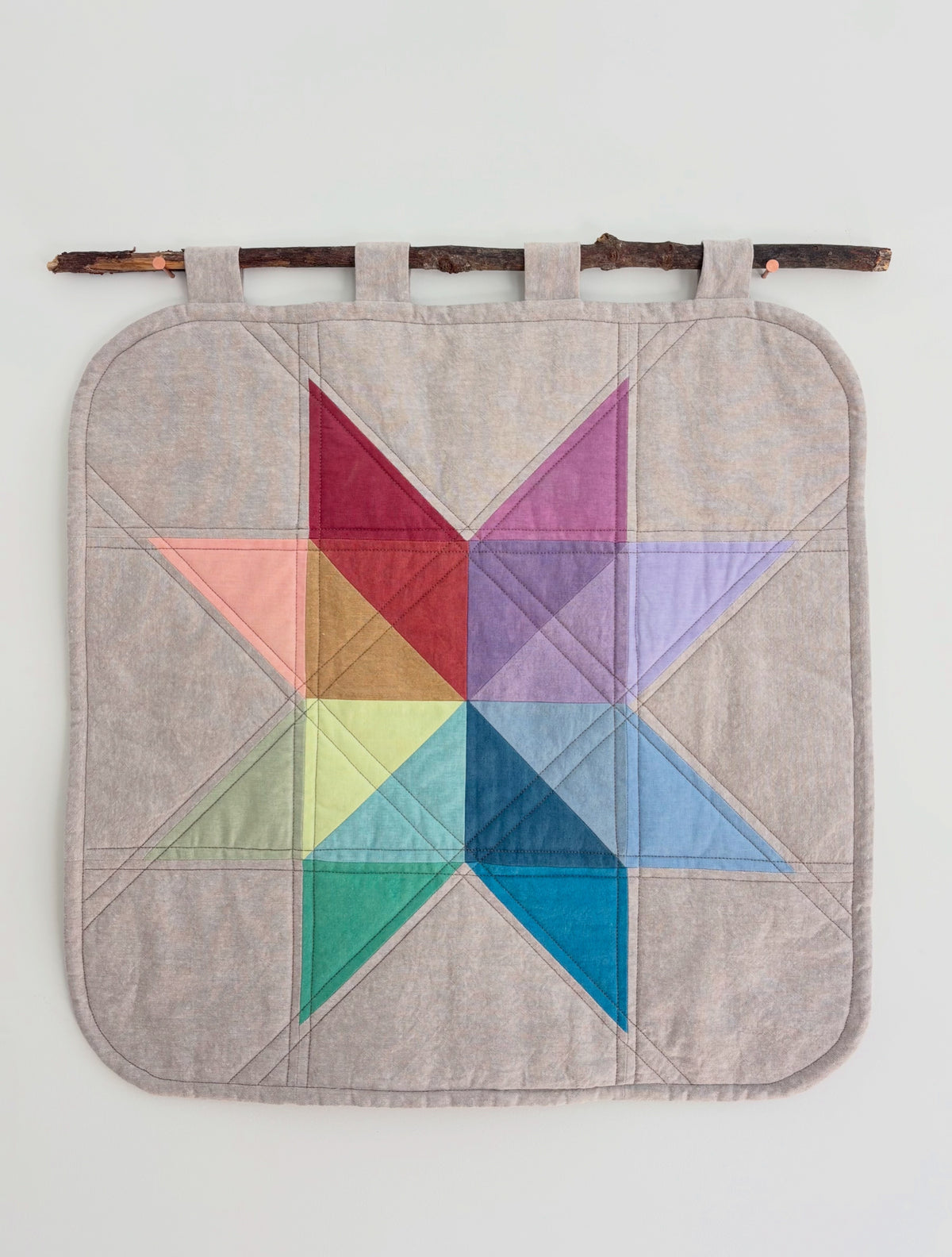 PINKS Painted Star Quilt Pattern and Kit