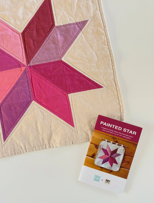 PINKS Painted Star Quilt Pattern and Kit