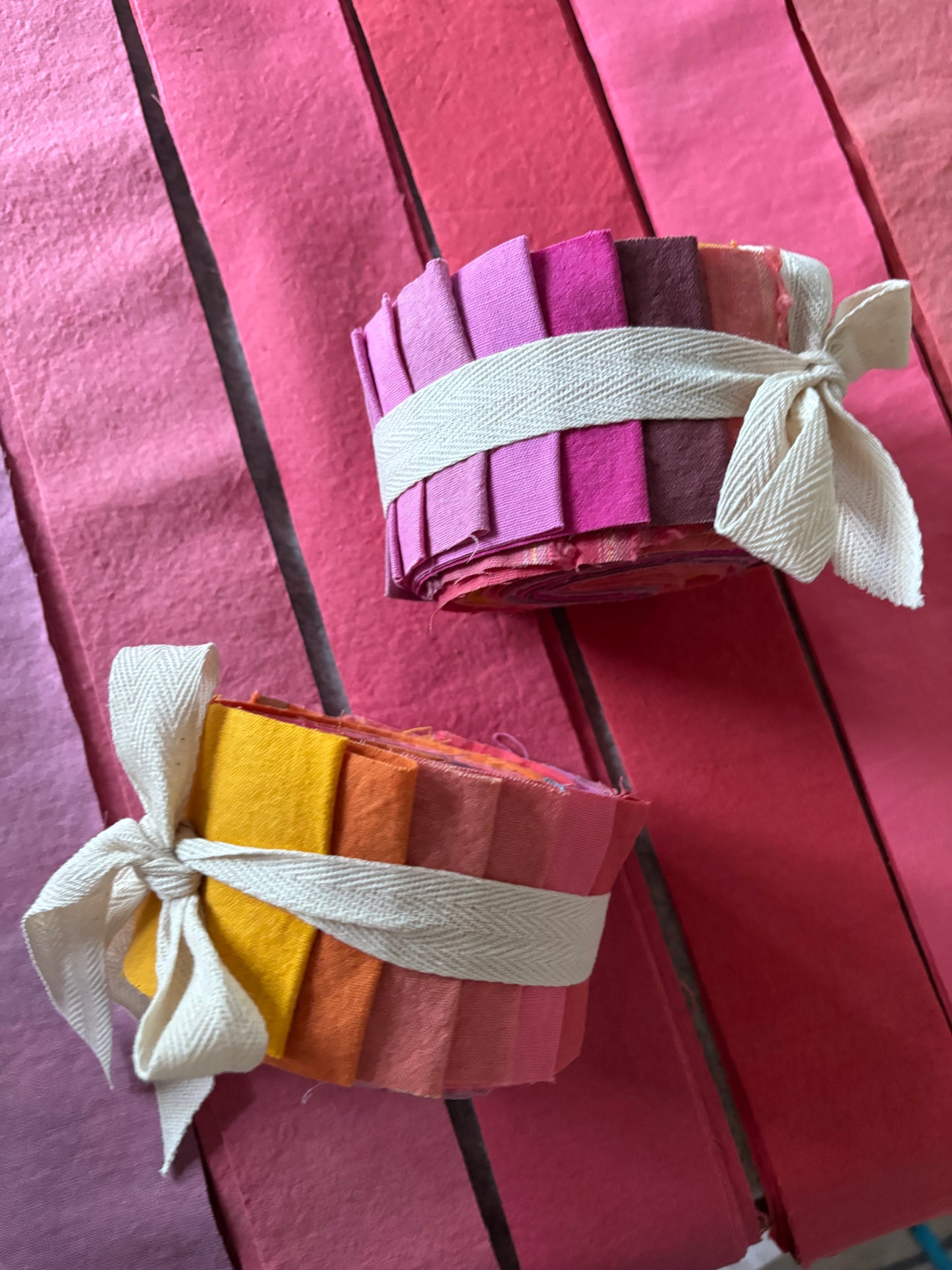 Coral Carnation Jelly Roll - 15 strip