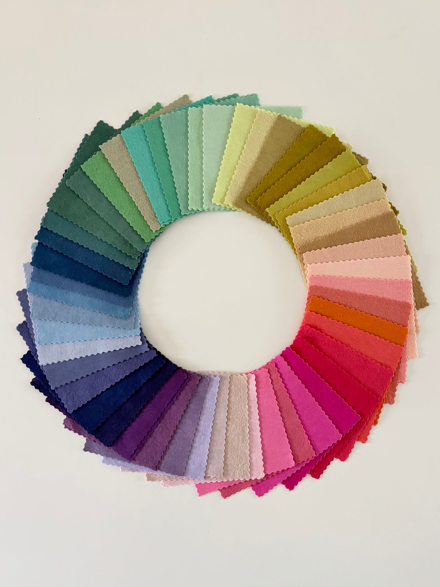 Handdyed Rainbow 5" Charm Pack — 50 piece